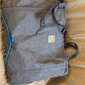 Kurgo Gray Tote with Light Blue Logo Accent